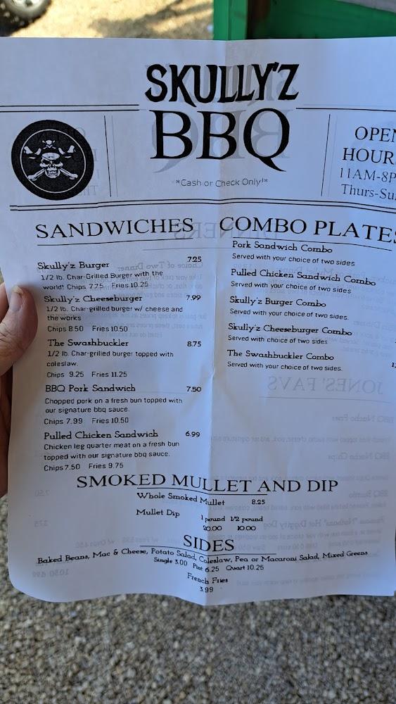 Skullyz BBQ Pork Sandwich Combo